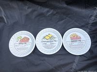 All three recipe pie plates side by side
