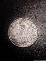 Reverse showing crown, wreath, denomination and date