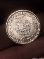 Reverse showing REPUBLICA PORTUGUESA legend and coat of arms