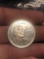 Obverse showing portrait, XI Commonwealth Games Edmonton Canada 1978 text