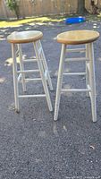 Full view of both bar stools