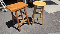 Both stools side by side showing overall design and finishes