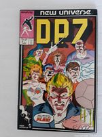 Front cover of one DP7 issue showing team characters