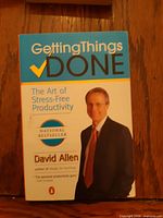 Front cover showing title, author David Allen, National Bestseller badge