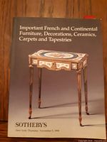 Front cover of Sotheby's auction catalogue