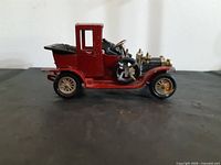 Left side view of the die-cast 1912 Packard Landaulet