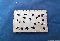 Front view showing openwork design