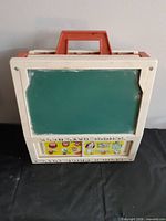 Front view of School Days Desk with chalkboard and handle