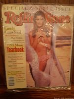 Front cover of sealed Rolling Stone Special Double Issue featuring Cindy Crawford