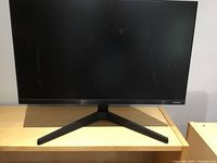 Front view of Samsung monitor on stand