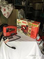 Jigsaw with power cord, clear guard and box