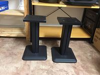 both speaker stands front view