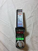 Front view showing U-Haul label, drop/rise specs, chrome 2" ball