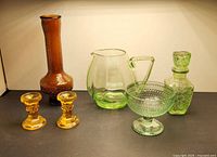 group shot of all six glass pieces