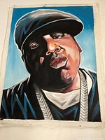 Full view of entire canvas portrait