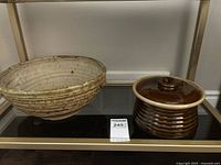 Both ceramic pieces on shelf