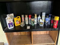 Full shelf view showing all containers