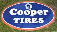 Front view of entire Cooper Tires sign
