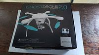 Retail box top showing Ghostdrone 2.0 Aerial branding