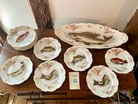 Full set displayed on table