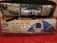 Both packaged items, tent and canopy