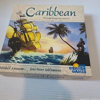 Front of Caribbean board game box