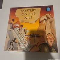 Front box cover of Mystery on the Nile board game