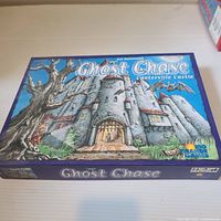 Front of Ghost Chase in Canterville Castle boxed board game