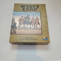Front of Wyatt Earp game box showing title and artwork