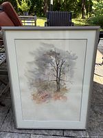 Full view of framed painting front