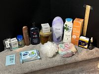 Group photo showing all new cosmetics and accessories