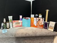 Group shot of entire lot on carpeted step