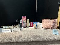 Group shot showing all new sealed cosmetics and skincare items
