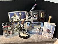 Group shot of all eight Gretzky items together
