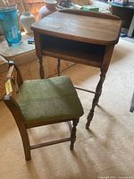 Desk and chair full view