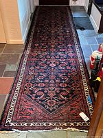 Full view of carpet runner showing pattern and length