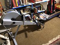 Full side view of Concept2 rower in room