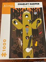 Front of Pomegranate Charley Harper The Desert 1000-piece puzzle box