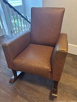 Front view of child rocking chair