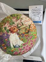 Front view of plate with certificate visible