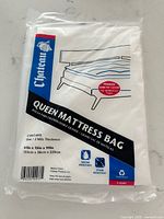 Front of sealed package showing brand, size, features