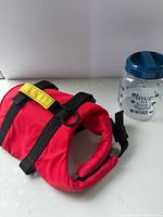 Lifejacket and treat canister full view