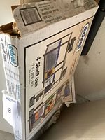 Box showing Edsal medium duty steel shelving illustration and branding