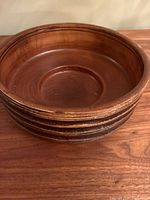 Top view showing interior and walnut stain