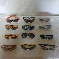 Overview showing all twelve pairs arranged in three rows