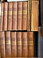 Two rows of eleven Columbian Historical Novels in box