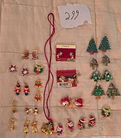 Overview of entire assortment laid out on fabric