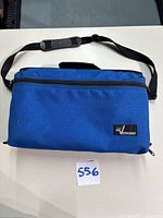 Exterior of blue Lebo Voyager soft carrying case