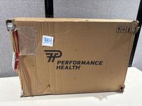 Full view of sealed Performance Health shipping box