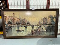 full view of framed reproduction painting
